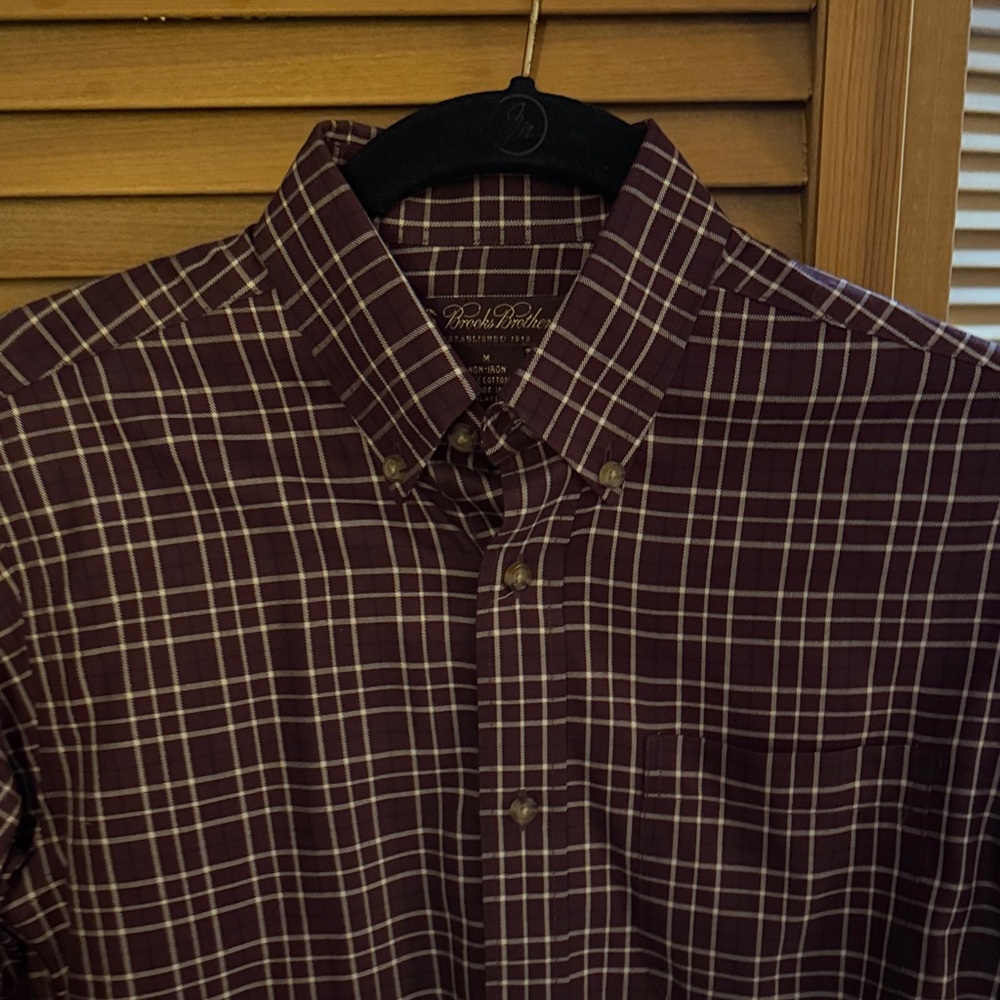 Brooks Brothers Kids Brown Checked Button-Down Shirt